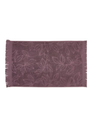 Main View - Click To Enlarge - YVES DELORME - Givre Guest Towel — Purple Iris