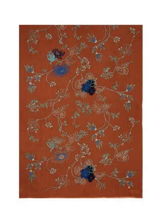 Main View - Click To Enlarge - JANAVI - Floral Garden Cashmere Scarf