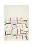 Main View - Click To Enlarge - JANAVI - Multi Broken Lines Embroidered Merino Wool Scarf