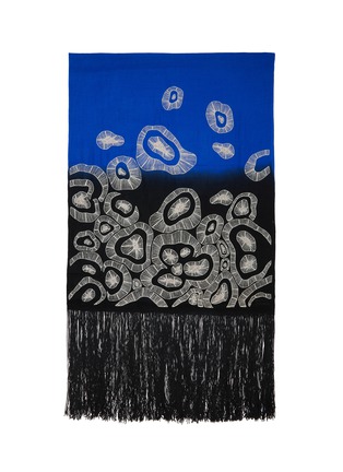 Main View - Click To Enlarge - JANAVI - Geometrical Art Cashmere Scarf