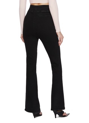 Back View - Click To Enlarge - FRAME - The Jetset Flare Pintuck Pants