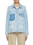 Main View - Click To Enlarge - FRAME - Chore Contrast Pocket Patch Denim Jacket