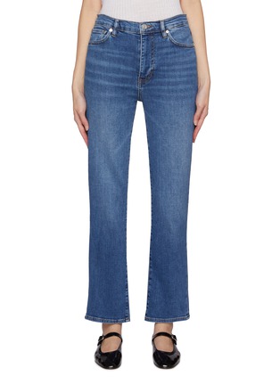 Main View - Click To Enlarge - FRAME - Le Sleek Straight Dark Wash Jeans