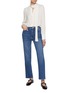 Figure View - Click To Enlarge - FRAME - Le Sleek Straight Dark Wash Jeans