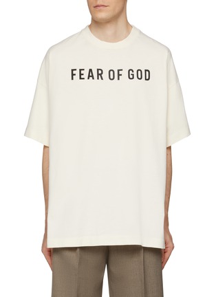 Main View - Click To Enlarge - FEAR OF GOD - Oversized Logo Cotton T-Shirt