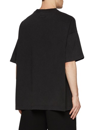 Back View - Click To Enlarge - FEAR OF GOD - Oversized Logo Cotton T-Shirt