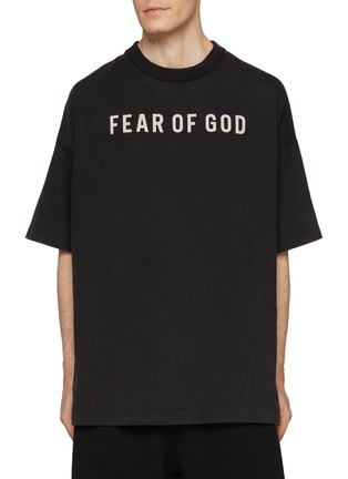 Main View - Click To Enlarge - FEAR OF GOD - Oversized Logo Cotton T-Shirt