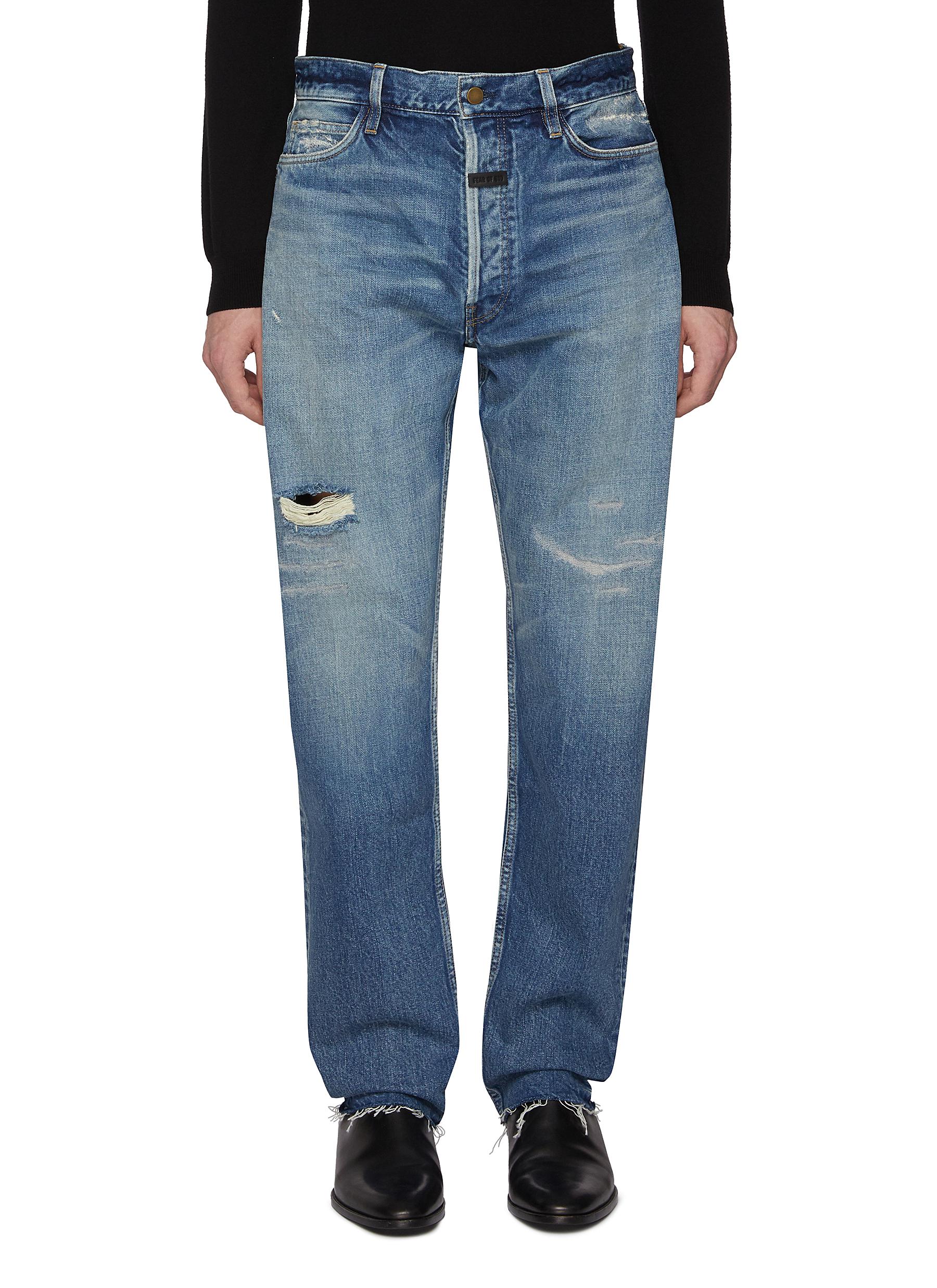 fear of god 5th Selvedge denimパンツロンパー Fear of God Fear of God 5th fifth collection Denim zipper