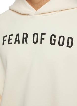  - FEAR OF GOD - Logo Print Cotton Hoodie