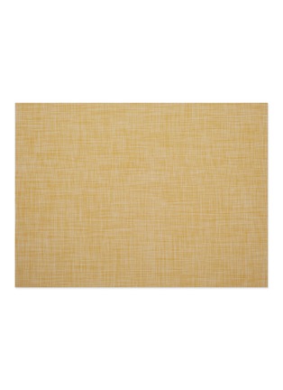 Main View - Click To Enlarge - CHILEWICH - Mini Basketweave Rectangle Placemat — Ochre