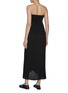 Back View - Click To Enlarge - ALAÏA - Strapless Pleated Front Slit Dress