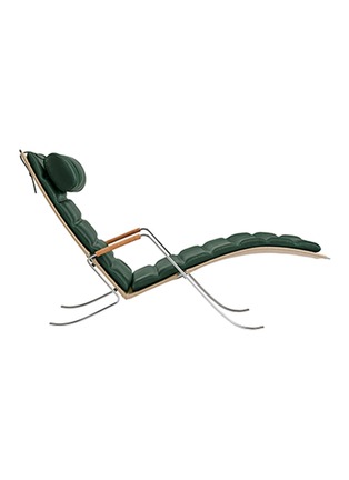 Main View - Click To Enlarge - LANGE PRODUCTION - FK 87 Grasshopper Chaise Longue — Green