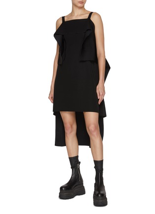 Figure View - Click To Enlarge - CFCL - AC Milan Rib Drape Dress