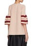 Back View - Click To Enlarge - CFCL - Striped Sleeve Flared Top