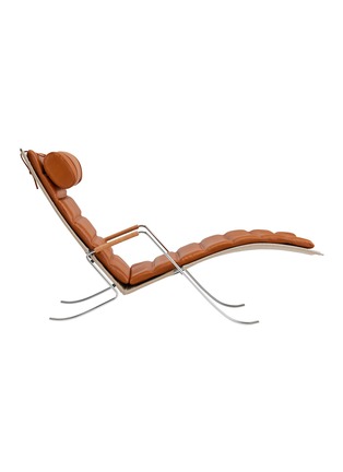 Main View - Click To Enlarge - LANGE PRODUCTION - FK 87 Grasshopper Chaise Longue — Cognac