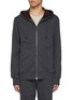 Main View - Click To Enlarge - ISAIA - Zip Up Cotton Blend Hoodie