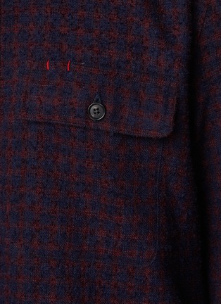  - ISAIA - Button Up Check Cashmere Silk Shirt Jacket