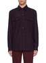 Main View - Click To Enlarge - ISAIA - Button Up Check Cashmere Silk Shirt Jacket