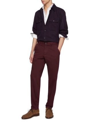 Figure View - Click To Enlarge - ISAIA - Regular Fit Cotton Blend Chinos