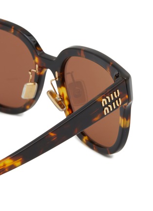 Detail View - Click To Enlarge - MIU MIU - Acetate Square Sunglasses