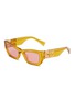 Main View - Click To Enlarge - MIU MIU - Acetate Rectangle Sunglasses