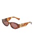 Main View - Click To Enlarge - MIU MIU - Acetate Oval Sunglasses