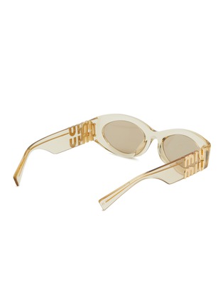 Figure View - Click To Enlarge - MIU MIU - Acetate Oval Sunglasses