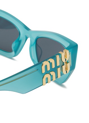 Detail View - Click To Enlarge - MIU MIU - Acetate Rectangle Sunglasses