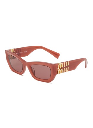 Main View - Click To Enlarge - MIU MIU - Acetate Rectangle Sunglasses