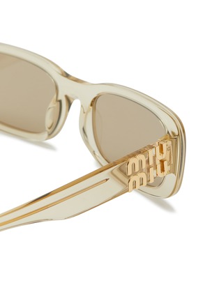 Detail View - Click To Enlarge - MIU MIU - Acetate Rectangle Sunglasses