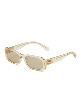 Main View - Click To Enlarge - MIU MIU - Acetate Rectangle Sunglasses