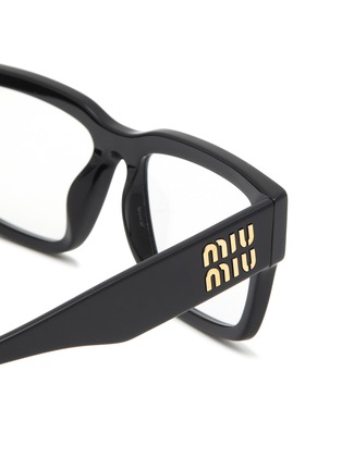 Detail View - Click To Enlarge - MIU MIU - Acetate Rectangle Optical Glasses