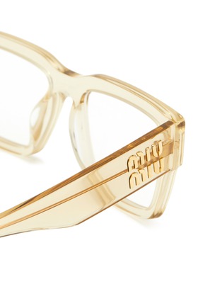 Detail View - Click To Enlarge - MIU MIU - Acetate Rectangle Optical Glasses