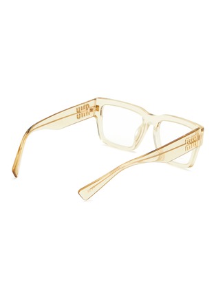 Figure View - Click To Enlarge - MIU MIU - Acetate Rectangle Optical Glasses