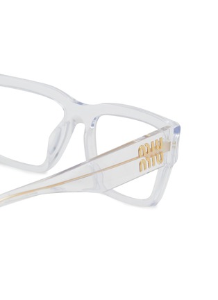 Detail View - Click To Enlarge - MIU MIU - Acetate Rectangle Optical Glasses