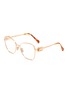 Main View - Click To Enlarge - MIU MIU - Metal Pilot Optical Glasses