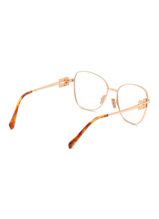 Figure View - Click To Enlarge - MIU MIU - Metal Pilot Optical Glasses