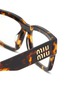 Detail View - Click To Enlarge - MIU MIU - Acetate Rectangle Optical Glasses