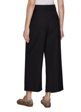 Back View - Click To Enlarge - LOEWE - Cropped Wrap Wool Trousers