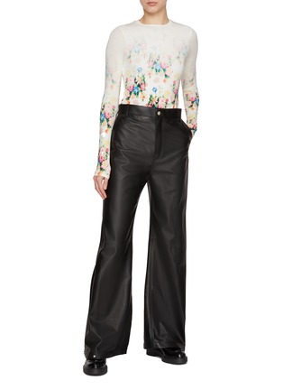 Figure View - Click To Enlarge - LOEWE - Fading Floral Print Long Sleeve Top