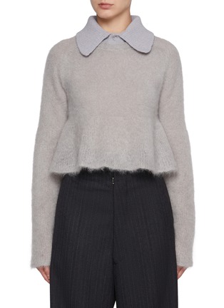 Main View - Click To Enlarge - LOEWE - Peplum Polo Sweater