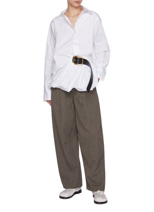 Figure View - Click To Enlarge - LOEWE - Belted Cotton Shirt