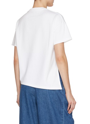 Back View - Click To Enlarge - LOEWE - Asymmetric Embossed Logo T-shirt