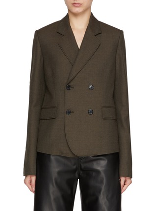 Main View - Click To Enlarge - LOEWE - Double Breasted Wool Short Jacket