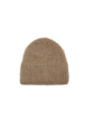 Figure View - Click To Enlarge - TOTEME - Alpaca Knit Fold Beanie