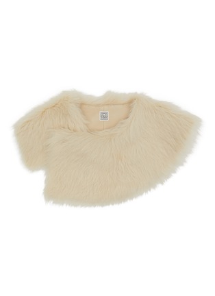 Main View - Click To Enlarge - TOTEME - Lamb Shearling Tie Collar