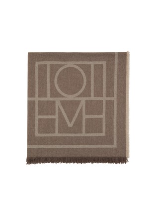 Main View - Click To Enlarge - TOTEME - Monogram Wool Cashmere Scarf