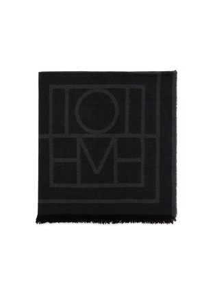 Main View - Click To Enlarge - TOTEME - Monogram Wool Cashmere Scarf