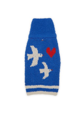 Main View - Click To Enlarge - THE FURRYFOLKS - Medium Love Birds Dog Sweater