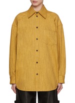 BOTTEGA VENETA テクスチャテニムトラウサ 735547V3P50 4205 BOTTEGA VENETA | Textured Shirt | Women | Lane Crawford